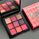 Paleta de sombras com 9 cores