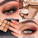 Paleta de sombras com 9 cores